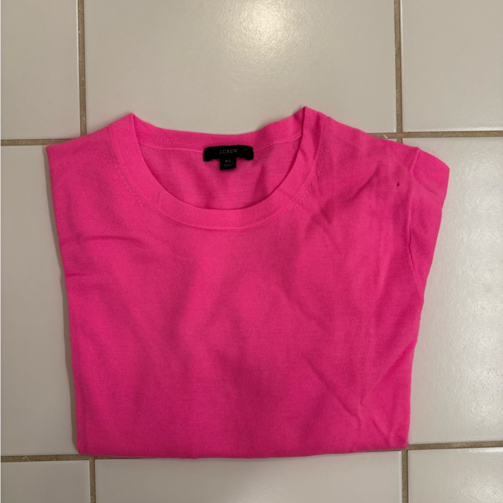 J.Crew Margot Sweater XL in Barbie Pink